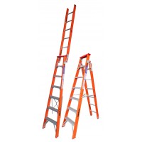 INDALEX Tradesman Fibreglass Dual Purpose Ladder 7ft 2.1m - 3.8m