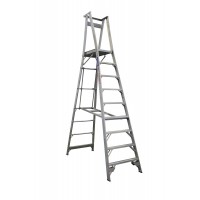 INDALEX Pro Series Aluminium Platform Ladder 150kg 9 Steps 2.7m Platform