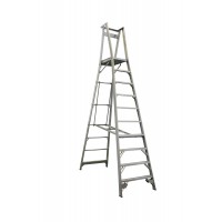 INDALEX Pro Series Aluminium Platform Ladder 150kg 10 Steps 3.0m Platform