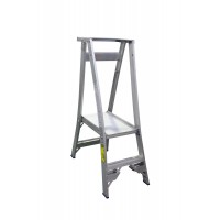 INDALEX Pro Series Aluminium Platform Ladder 180kg 2 Steps 0.6m Platform