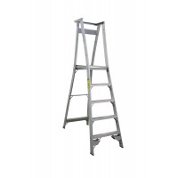 INDALEX Pro Series Aluminium Platform Ladder 180kg 5 Steps 1.5m Platform