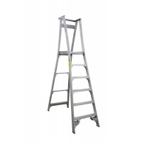 INDALEX Pro Series Aluminium Platform Ladder 180 kg 6 Steps 1.8m Platform