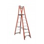 INDALEX Pro Series Fibreglass Platform Ladder 180kg 8 Steps 2.4m Platform image