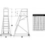 Stockmaster Tracker All Terrain Mobile Platform Ladder 150kg 2.005m image